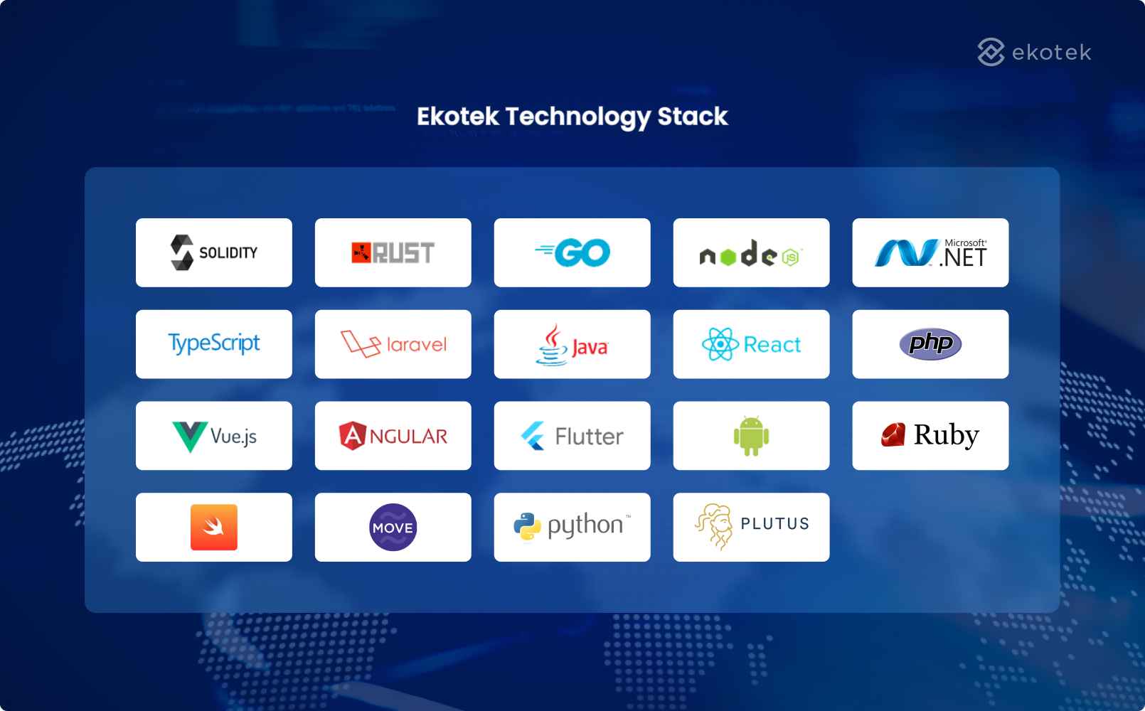 Ekotek technology stack