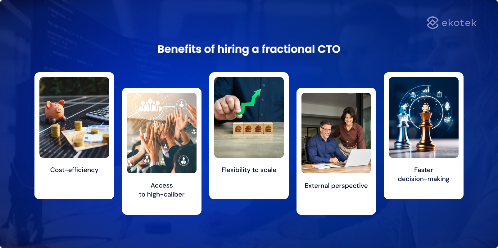 Benefits of hiring a fractional CTO