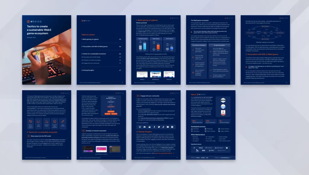 create a sustainable Web3 game ecosystem